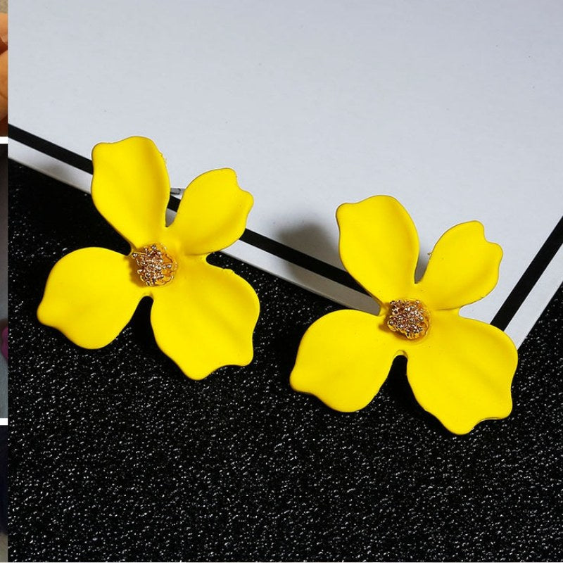 Mode Süße Süße Blumenohrringe