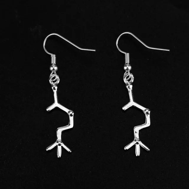 Modische Molekül Ohrringe mit Hakenverschluss