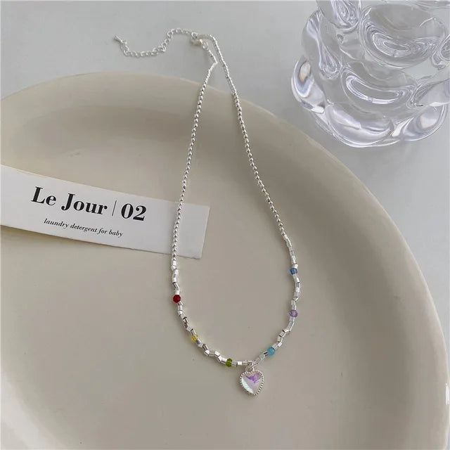 Glänzender Kristallstern Anhänger Halskette für Mädchen Frauen - Ästhetisches Design - Y2K Schmuck