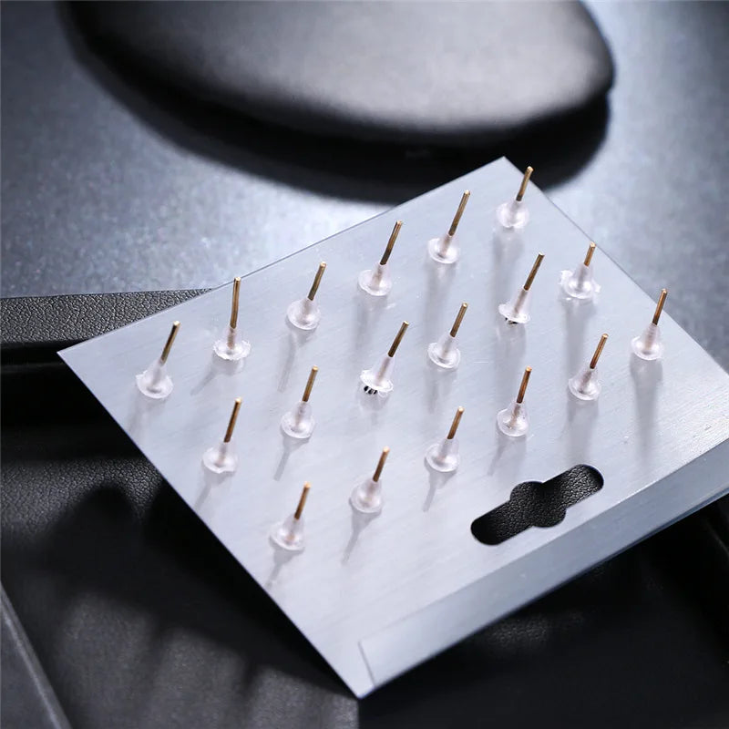 Rhinestone Square Earrings | Geometric Stud Earrings for Women