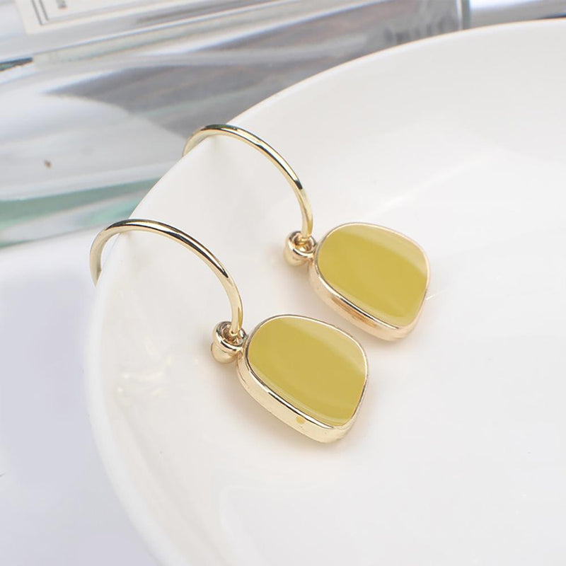 Modische Helle Metallstropfen Ohrringe