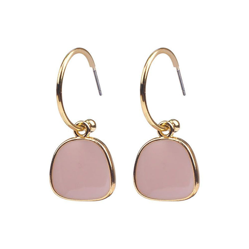 Modische Helle Metallstropfen Ohrringe