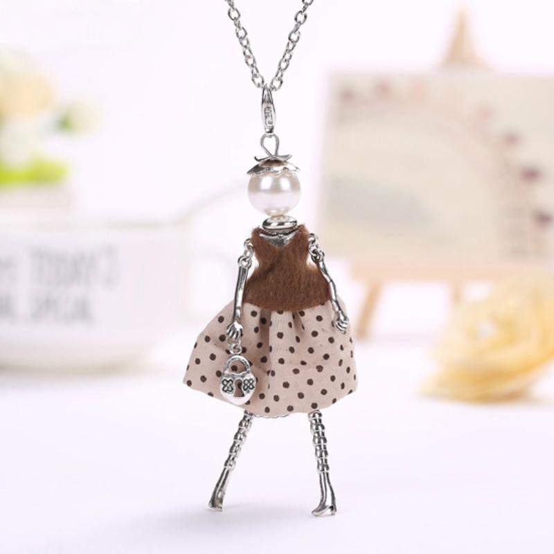 Fashionista Puppe Perlen Long Halskette