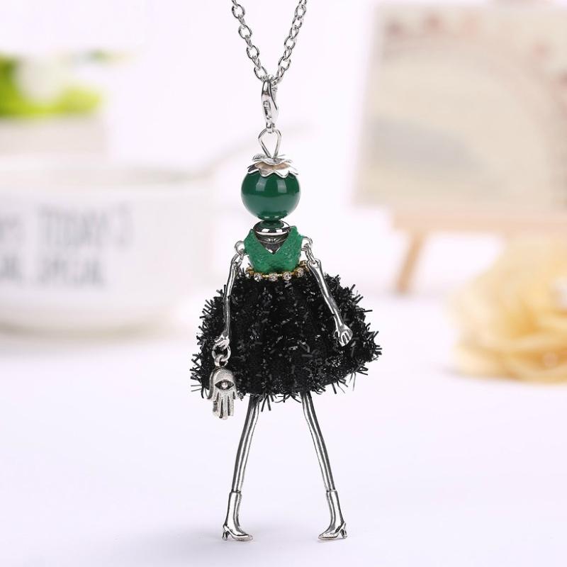 Fashionista Puppe Perlen Long Halskette