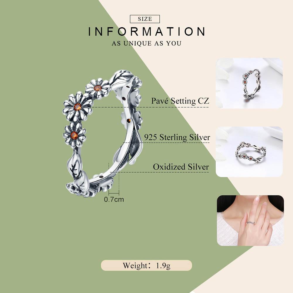 Blumenkrone Von Gänseblümchen Ring