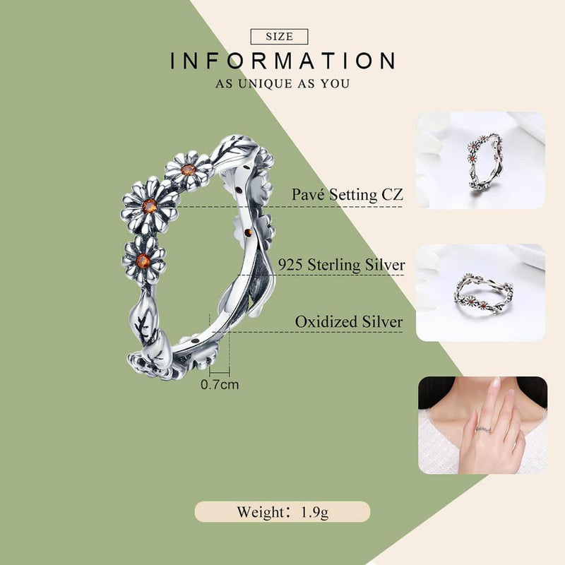 Blumenkrone Von Gänseblümchen Ring