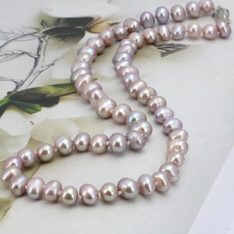 Süßwasserperlen Kette Armband Und Ohrring Set