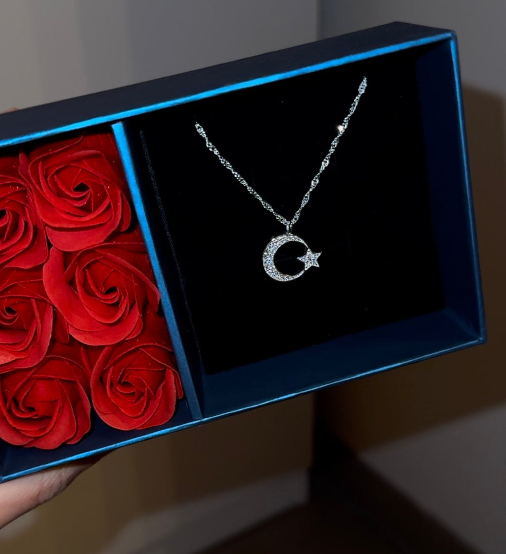 Länder Wappen Kette | Armband und Halskette | 18 Karat Vergoldung | Set