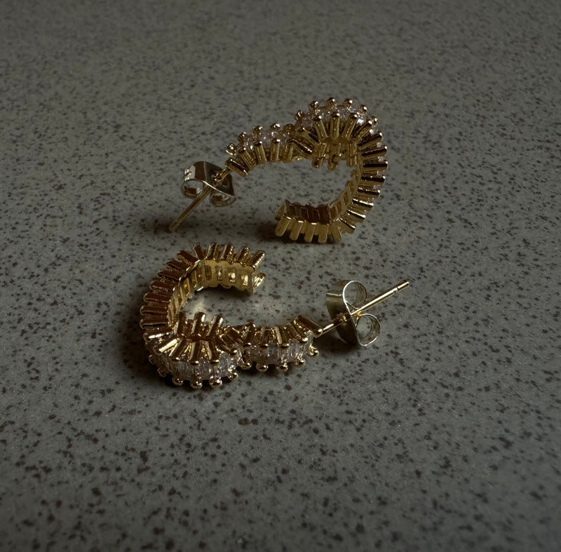 Herz Creolen I Ohrringe I Herz Ohrringe I Gold & Silber I wasserfest & nickelfrei