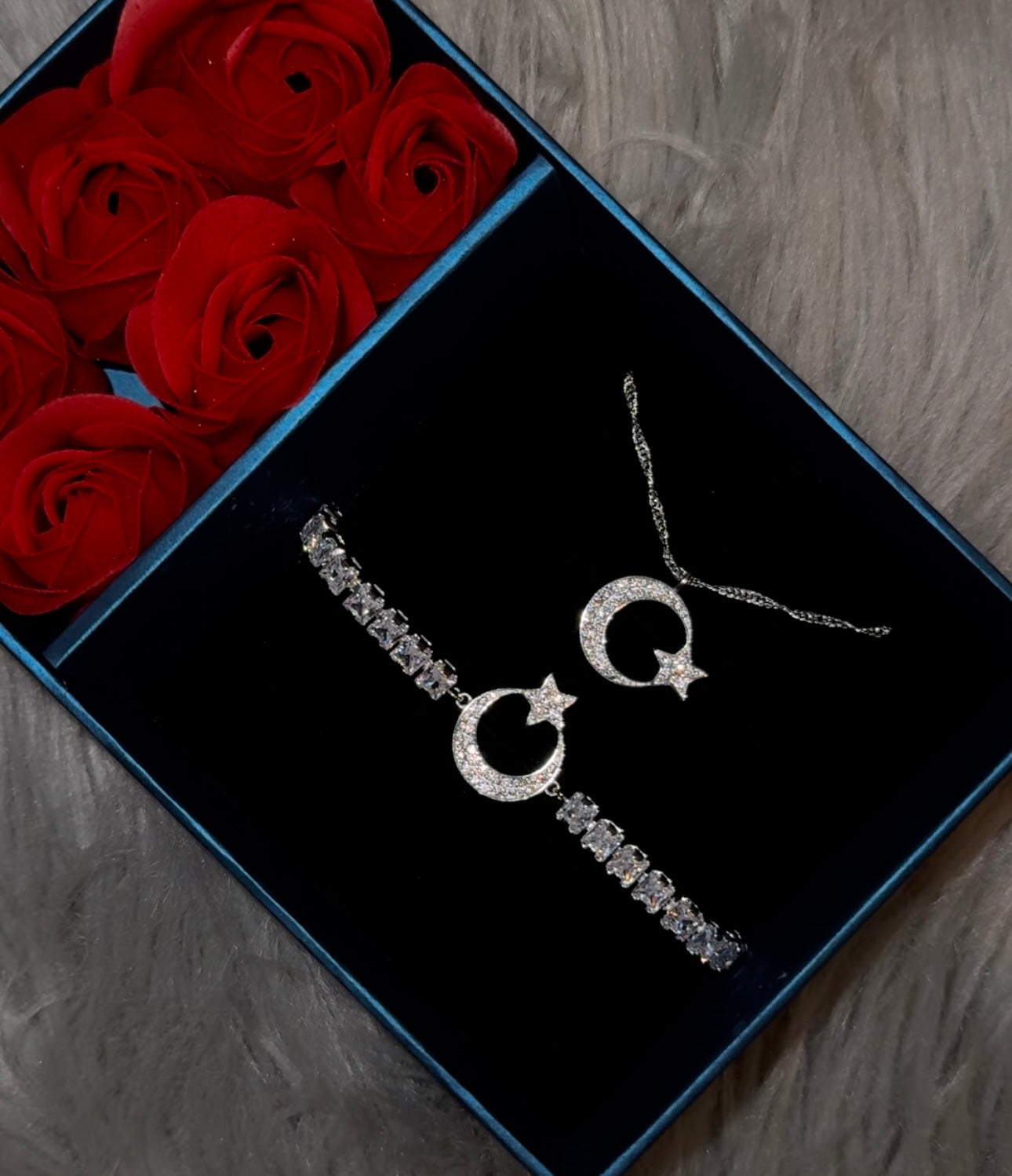 Länder Wappen Kette | Armband und Halskette | 18 Karat Vergoldung | Set