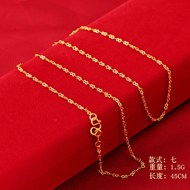 Hochwertige Halsketten aus 14 Karat Gold für Damen