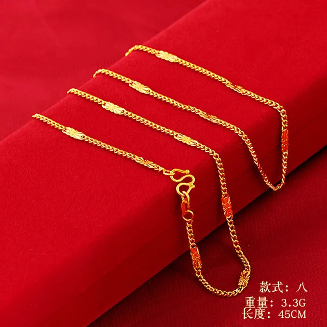 Hochwertige Halsketten aus 14 Karat Gold für Damen