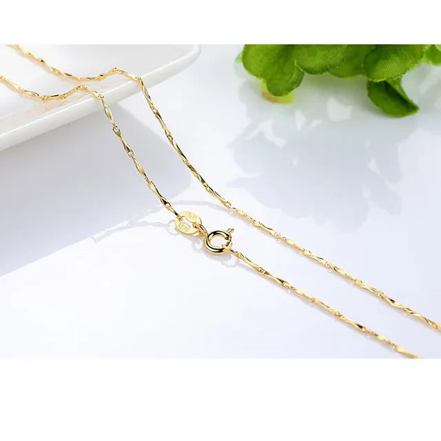 Hochwertige Halsketten aus 14 Karat Gold für Damen