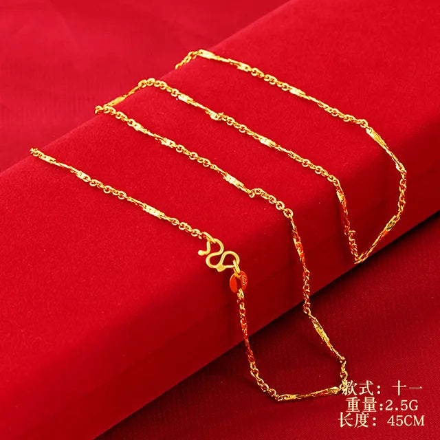 Hochwertige Halsketten aus 14 Karat Gold für Damen