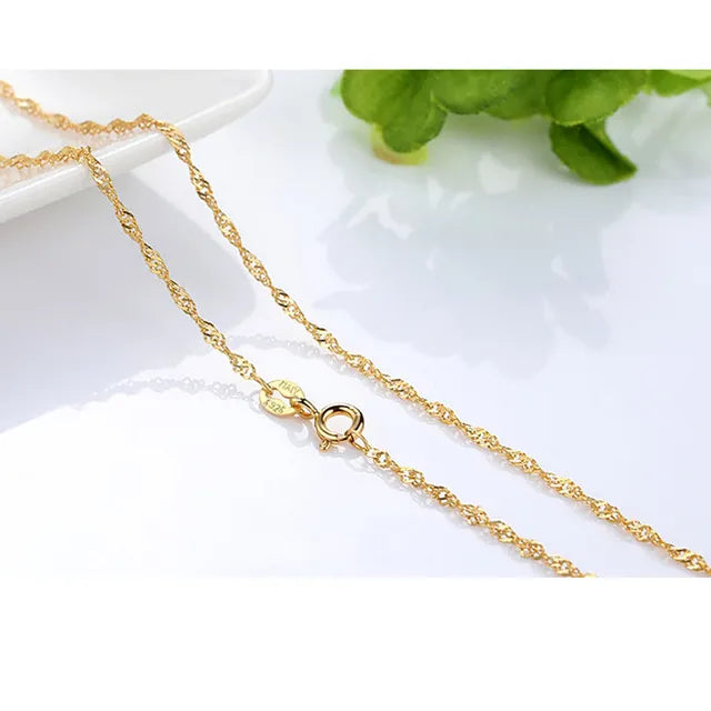 Hochwertige Halsketten aus 14 Karat Gold für Damen