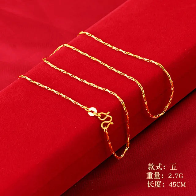 Hochwertige Halsketten aus 14 Karat Gold für Damen