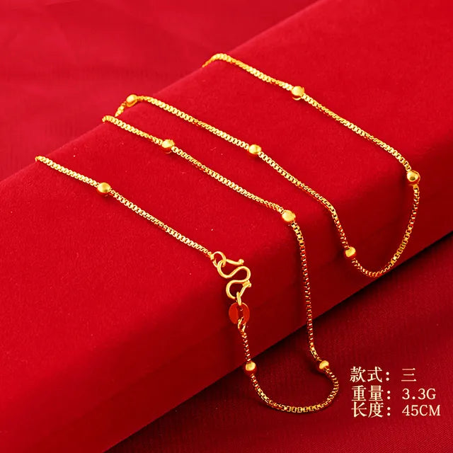 Hochwertige Halsketten aus 14 Karat Gold für Damen