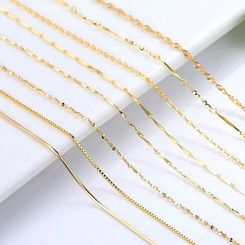 Hochwertige Halsketten aus 14 Karat Gold für Damen