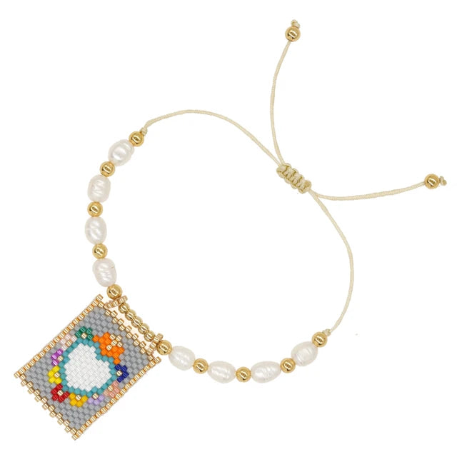 Boho Miyuki Charm Armbänder mit Süßwasserperlen - Handgefertigter Modeschmuck für Frauen zu jedem Anlass