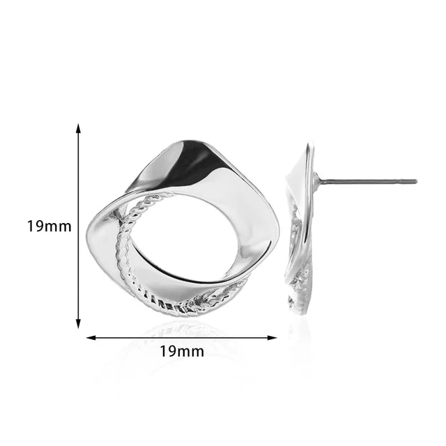 Goldene Ohrringe für Frauen - Bogenstift-Nagelohrring, modischer süßer Schmuck, Ohrpiercing-Accessoires, Weihnachtsgeschenk Aretes