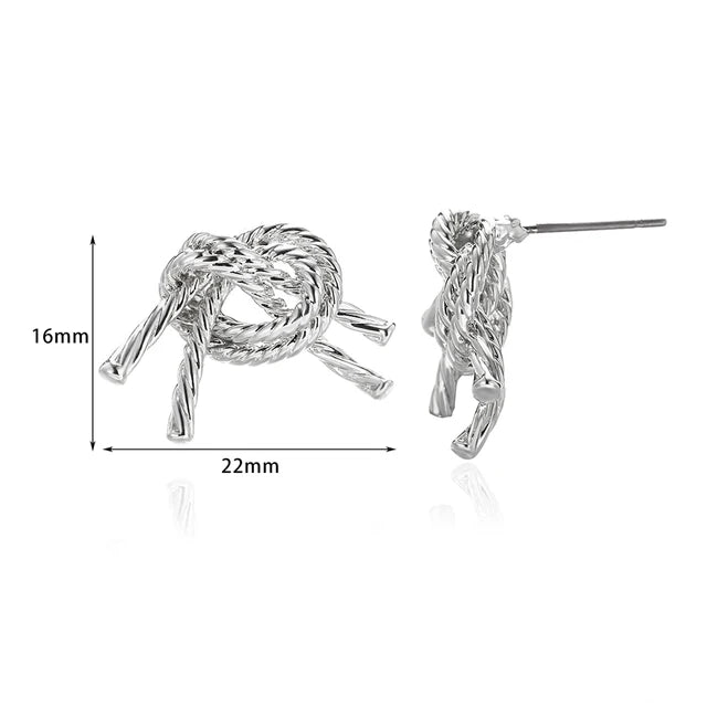 Goldene Ohrringe für Frauen - Bogenstift-Nagelohrring, modischer süßer Schmuck, Ohrpiercing-Accessoires, Weihnachtsgeschenk Aretes