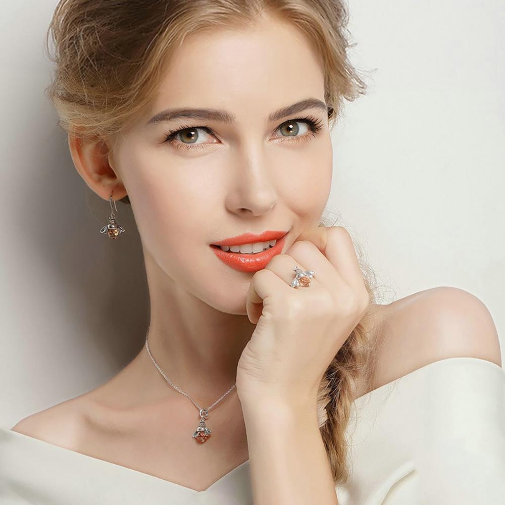 Wunderschöne Königin Bienen Sterling Entzückender Silberring