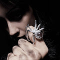 Modischer Kristallspinnenring | Spinnenring für Frauen | Halloween Spinnenringe