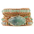 Grüne Vibe Bohemian Multi Layer Armband