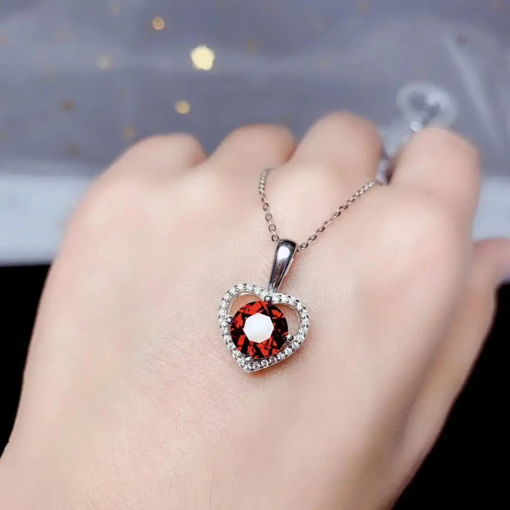 Strahlende Herz-Halskette