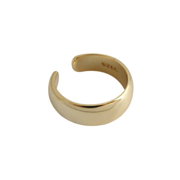 Einfache Geometrie-Ohrringe aus 925er-Sterlingsilber, nicht durchbohrt (Einzelstück)