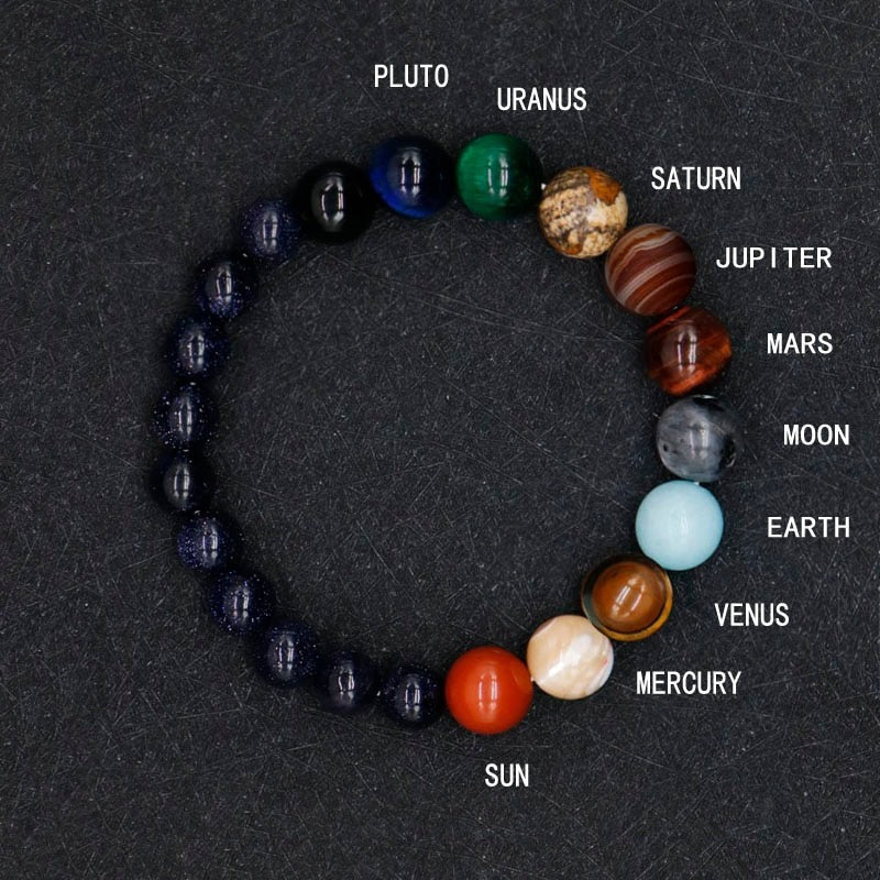 8 Planeten Universum Armband