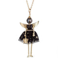 Handgefertigte Fashionista Christmas Angel Halskette Puppen