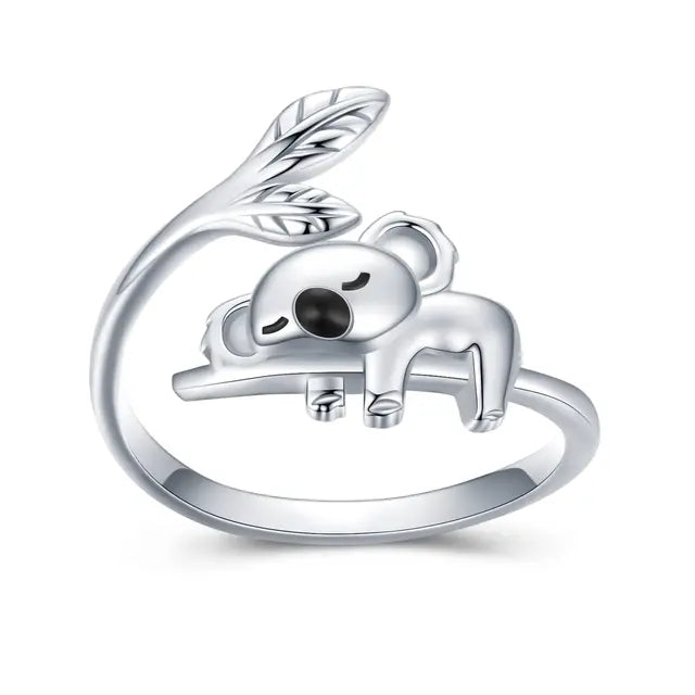 Bambus Tier Ringe für Frauen | Panda Schmuck | Party Accessoires - Neu
