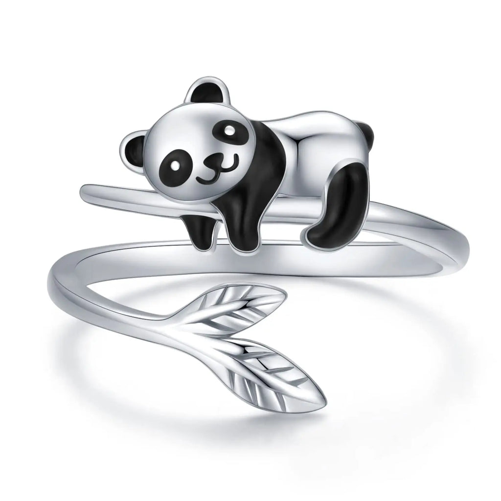 Bambus Tier Ringe für Frauen | Panda Schmuck | Party Accessoires - Neu