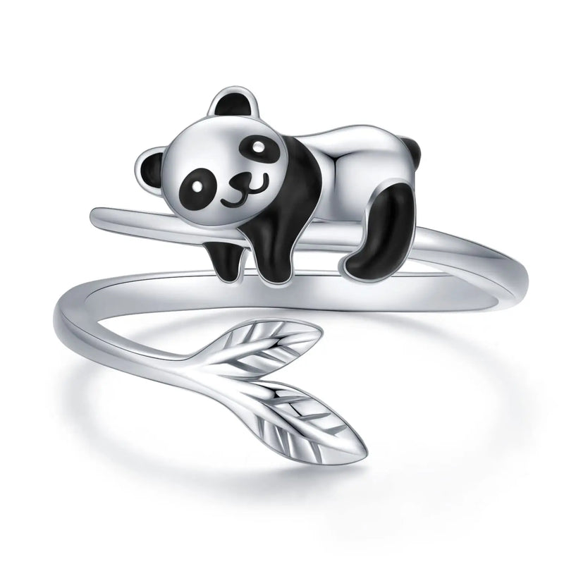 Bambus Tier Ringe für Frauen | Panda Schmuck | Party Accessoires - Neu