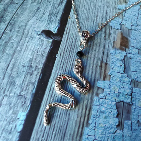 Mystische Hängeohrringe | Mondschlangenohrringe | Wicca Schmuck