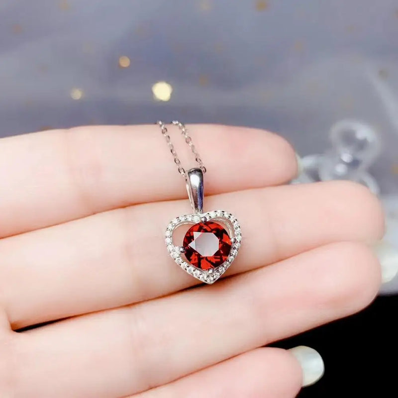 Strahlende Herz-Halskette