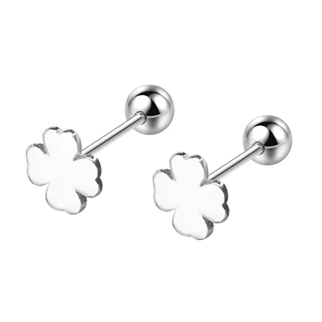 Hochwertiger 925 Sterling Silber Schmuck für Damen - Neue modische quadratische Stern Ohrstecker XY0234