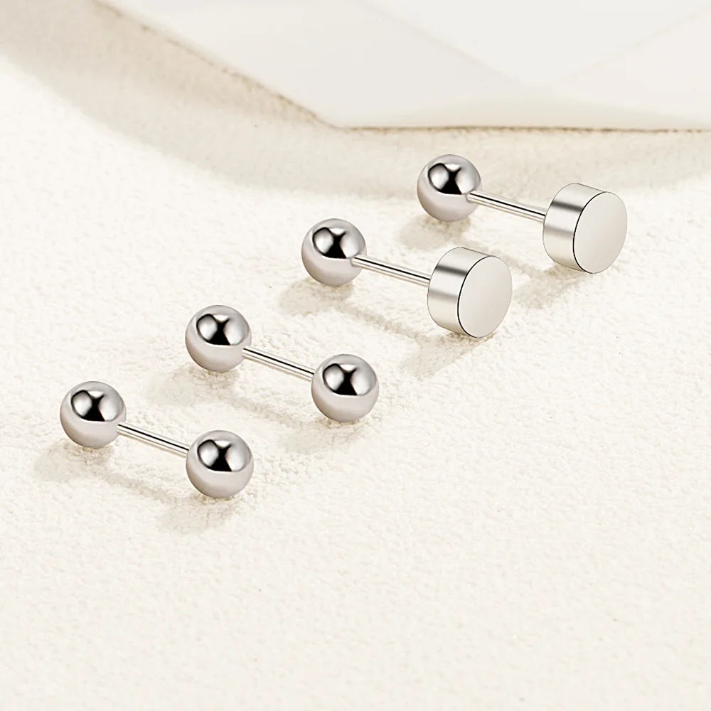 Hochwertiger 925 Sterling Silber Schmuck für Damen - Neue modische quadratische Stern Ohrstecker XY0234