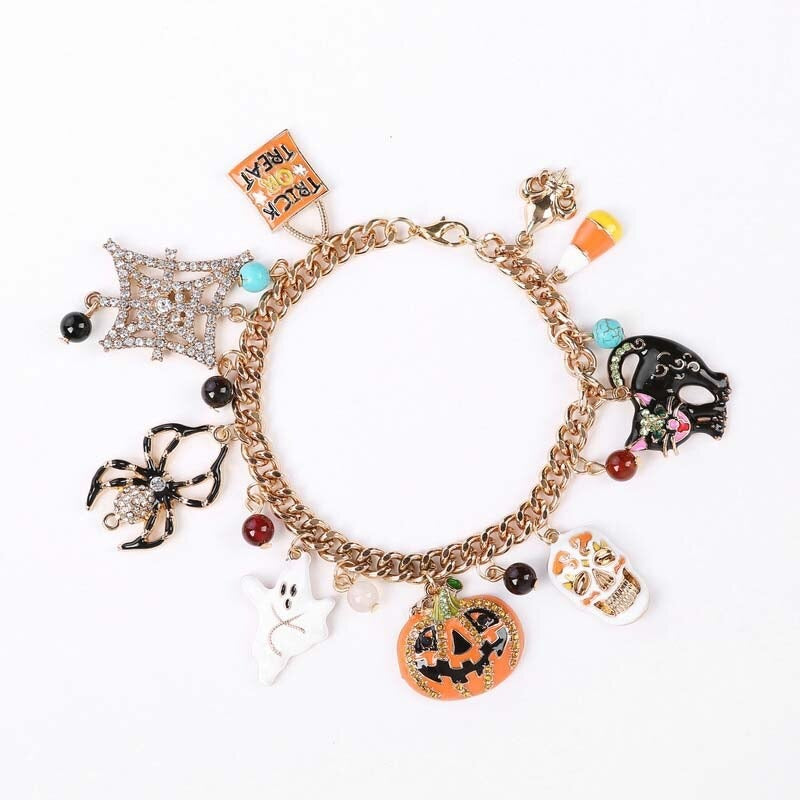 Halloween Und Weihnachts Multi Charm Armbänder In Urlaubsthema