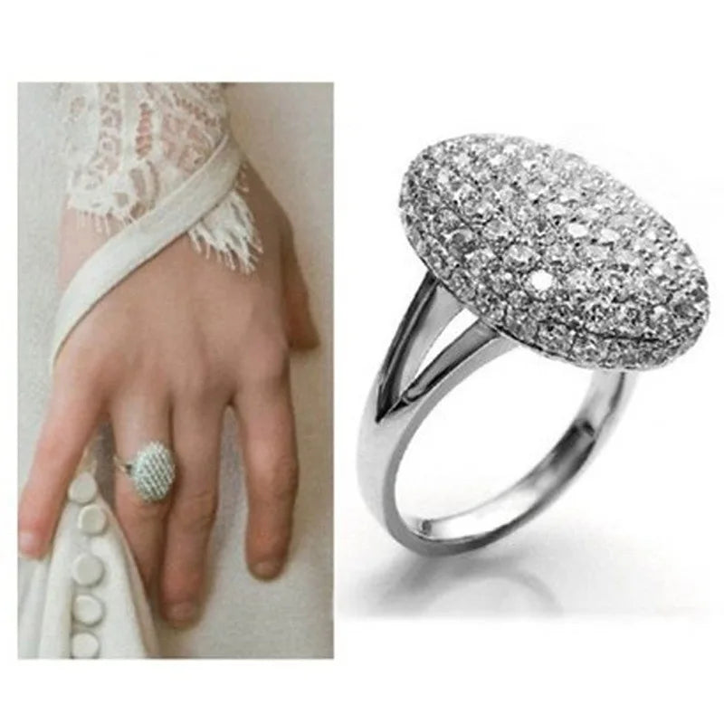 Modische S925 Ringe für Damen Schmuck Vampir Twilight Bella 5A Zirkon Verlobungsring Hochzeit Party Cosplay Ring