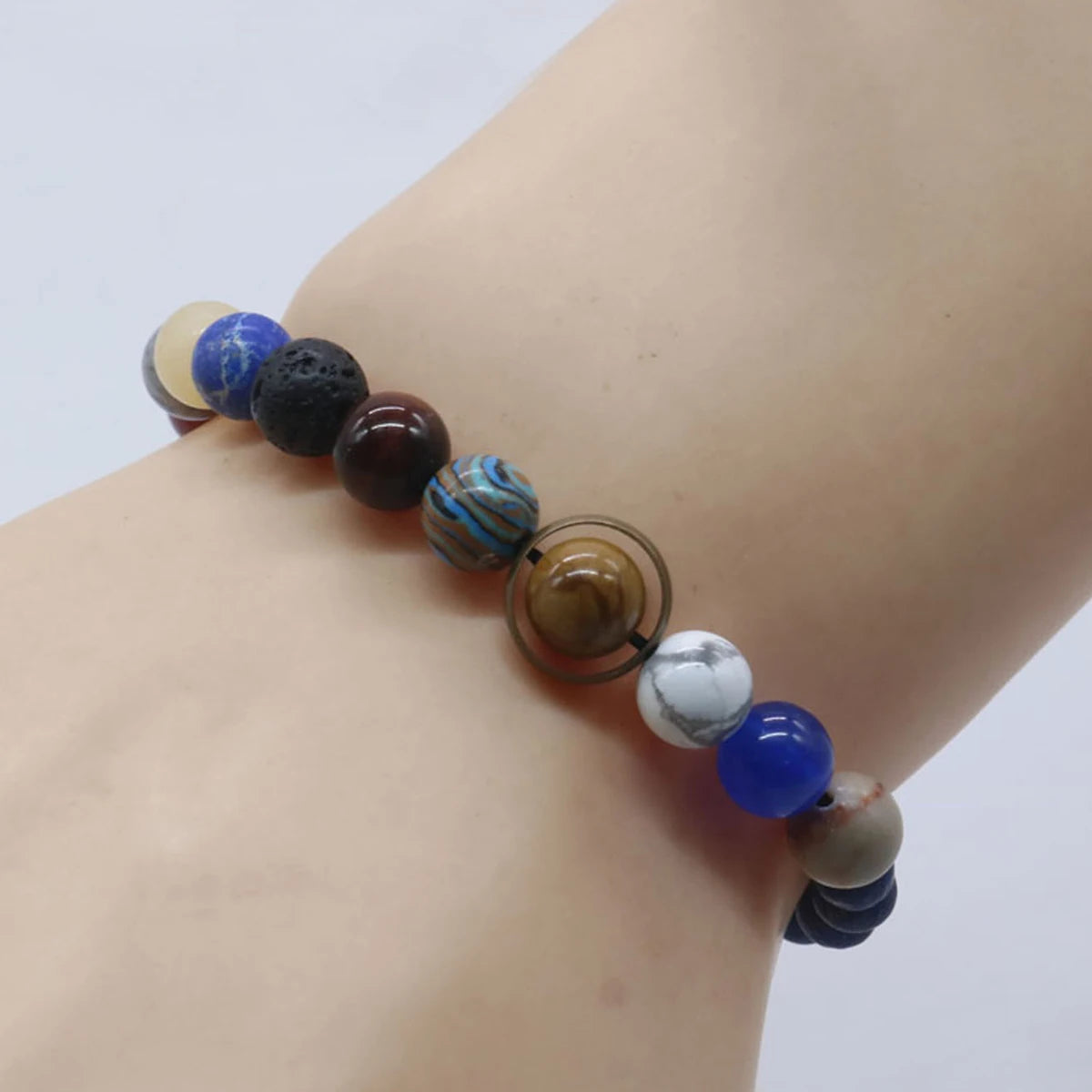 Beliebtes Armband mit kosmischem Sonnensystem - Handgemachter Schmuck für Paare und Freunde
