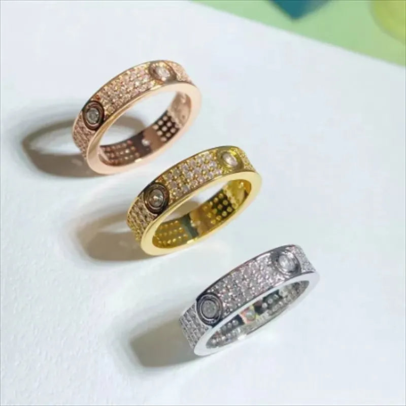 Elegantes Armband für Damen mit Zirkonia und Edelstahlvergoldung in 18 Karat Gold | Silberringe aus S925 Silber | Schmuckgeschenk