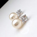 Elegante Perlen Ohrringe für die Braut | Hochzeitsschmuck Ohrstecker