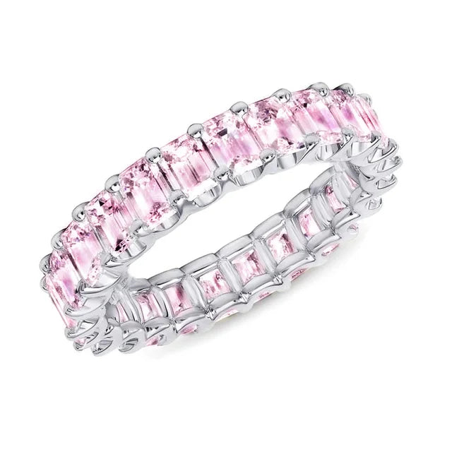 Kristall Liebes Verlobungsring | Quadratische Versprechen Ringe