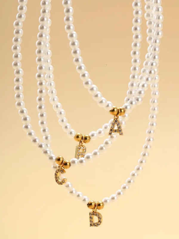 Perlenkette mit Wunschbuchstabe