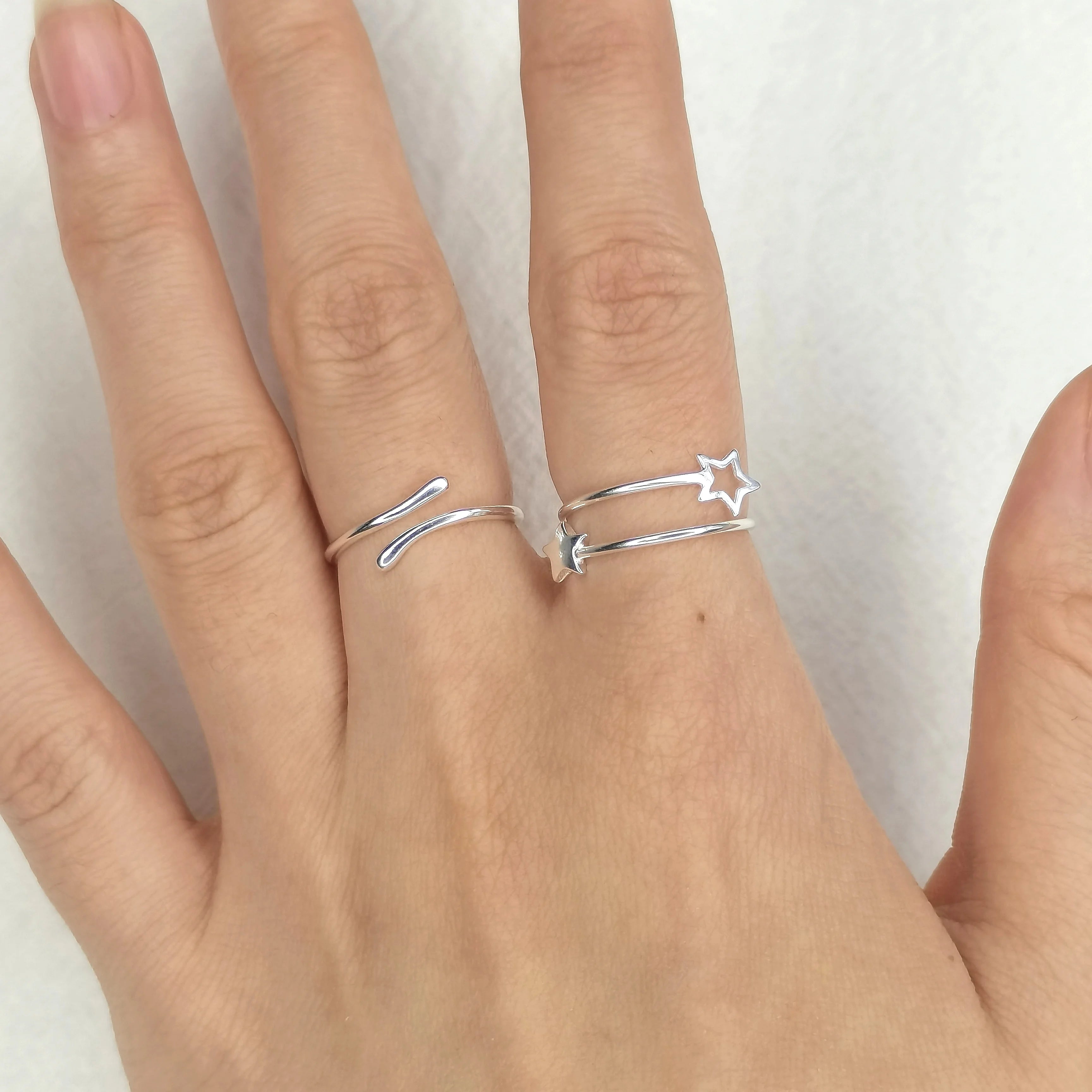 Hochwertiger 925 Sterling Silber Ring Estrella Accessoires