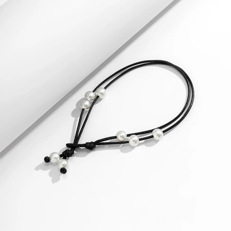 Boho Fashion Beach Anklets for Women | Black Thread Anklet