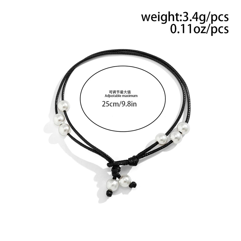 Boho Fashion Beach Anklets for Women | Black Thread Anklet