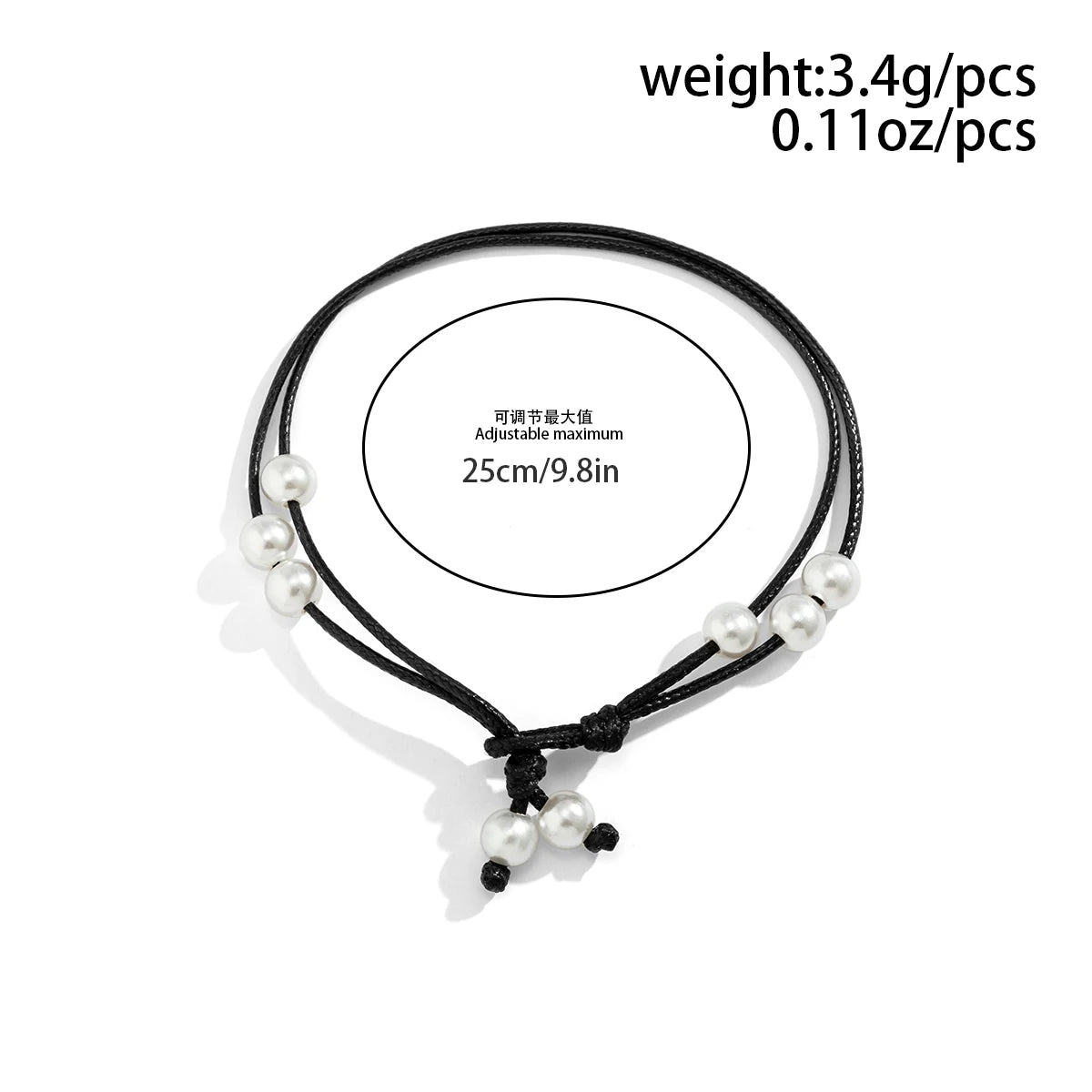 Boho Fashion Beach Anklets for Women | Black Thread Anklet